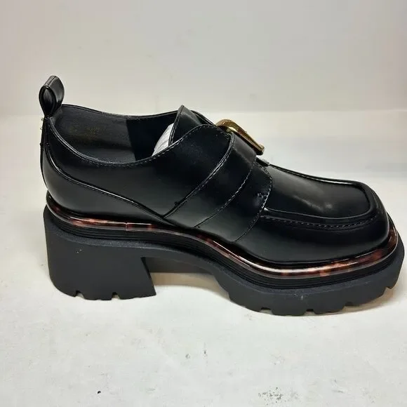 Circus by Sam Edelman Womens 6 M Black Natasha Lug Sole Platform Loafers NIB SH8 - Picture 5 of 5